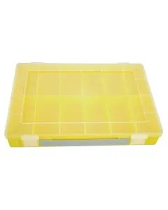 Hünersdorff - WE6048 - Sortimentskasten 335x225x55mm, Gelb Polypropylen, 12 Fächer