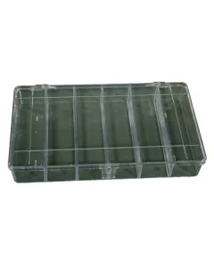 Hünersdorff - WE6160 - Sortimentskasten 210x120x36mm, Transparent Polystyrol, 6 Fächer