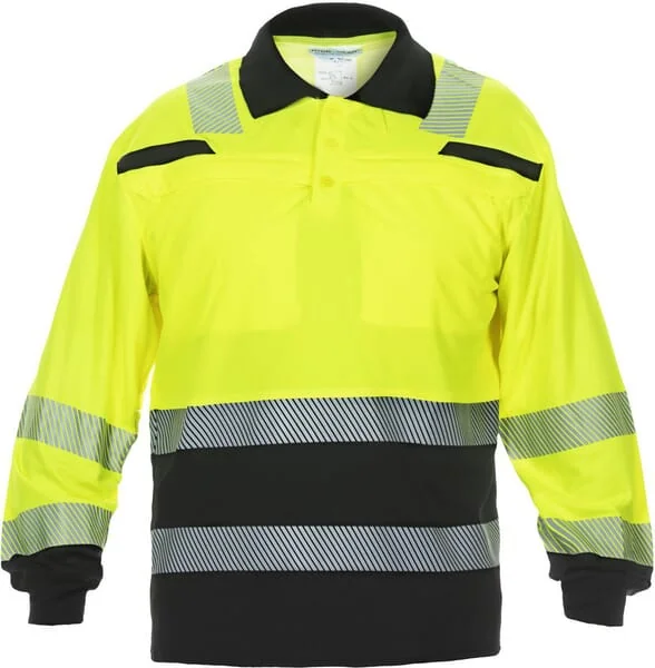 Hydrowear - 040460YBL - Polohemd, Groesse L/42, Langaermlig, Gelb/Schwarz