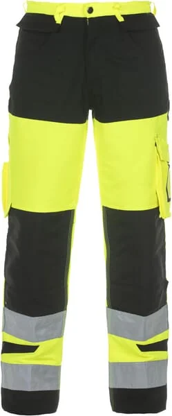 Hydrowear - 044474YB60 - Hose 41-45 HI-VIS, Gelb/Schwarz, Trendy Hoch Sichtbare Linie Hydrowear
