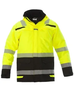Hydrowear - 072398YBPM - Parka Jacke Hi-Vis, Gelb-Schwarz, Größe M, UK:36-38/EU:50, RS Line, Uddel