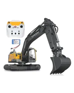 Jamara - JA406300 - Bagger Volvo EC160E Metall 1:16 Mit Schalengreifer Und Abbruchhammer