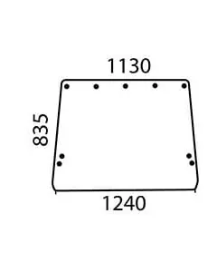 John Deere - R50758 - Heckfenster