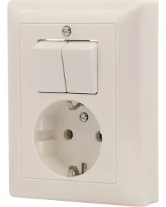 Jung - AS5575EUWW - Steckdose Mit Schalter