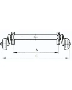 KNOTT - B308234914 - Komplette Achse