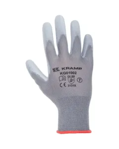 Kramp - KG0100209 - Arbeitshandschuhe 1.001 9/L, 3 Paar, Grau, Protect By Kramp