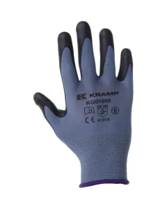Kramp - KG0100510 - Blaue Arbeitshandschuhe aus Nylon, 25,5 cm Lang, Groesse 10/XL Protect by Kramp