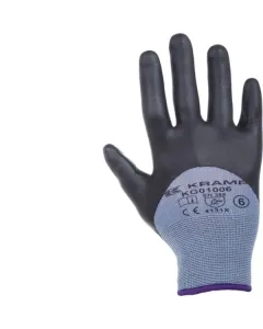 Kramp - KG0100607 - Blaue Arbeitshandschuhe aus Nylon, 22,5 cm Lang, Groesse 7/S Protect by Kramp