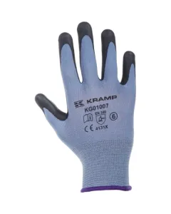 Kramp - KG0100706 - Blaue Arbeitshandschuhe aus Nylon, 21,5 cm Lang, Groesse 6/XS Protect by Kramp
