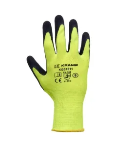Kramp - KG0101108 - Gelbe Polyester-Arbeitshandschuhe 24 cm Lang, Groesse 8/M Protect by Kramp