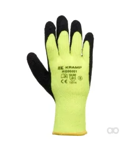 Kramp - KG0600108 - Gelbe Arbeitshandschuhe Aus Nylon 24,5 cm Lang Größe 8/M