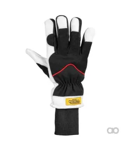 Kramp - KG0600408 - Arbeitshandschuhe Aus Schwarz-Weißem Leder/Spandex Größe 8/M