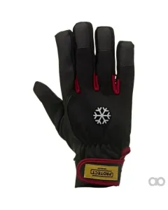 Kramp - KG0600607 - Arbeitshandschuhe Schwarz-Rot Polyurethan/Spandex Größe 7/S