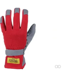 Kramp - KG0700510 - Rote-Graue Mikrofaser/Spandex-Handschuhe Groesse 10/XL Gartenschutz, Hergestellt Kramp