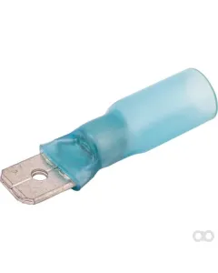 Kramp - KK501525 - Flachstecker, Blau, 1,5-2,5mm² 6,3x0,8mm (25x), Kramp