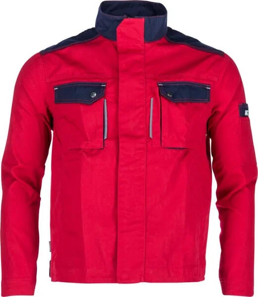 Kramp - KW101030080068 - Arbeitsjacke Rot-Blau, Groesse 5XL, EU 68, Kramp Original