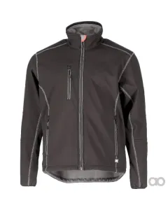 Kramp - KW118003089046 - Softshell-Jacke Schwarz-Grau Groesse XS EU 46 Kramp