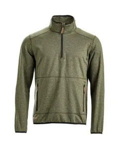Kramp - KW5011001802046 - Fleece-Halbzip-Herrenpullover, Oliv XS
