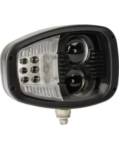 Kramp - LA10210 - LED-Scheinwerfer, Schwer, 22/32W, Rechteckig, 12-24V, 240x127x164mm, Deutsch 6-Polig, Beheizt, Lang-/Fernlicht Kramp – Vorne Rechts