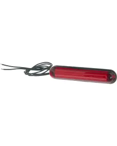 Kramp - LA103162 - Begrenzungsleuchte LED, 0,7/1,5W, Rechteckig, 12-24V, Rot, 133,8x26,8x14,4mm, 6 LEDs Kramp