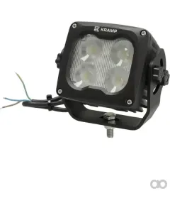 Kramp - LA104041 - Arbeitsscheinwerfer LED, 70W, 6000lm, Quadratisch, 10/45V, Weiß, 120x110x72mm, Beheizt Per Temperatursensor, Weitwinkel-Streulicht, 4 LEDs Kramp