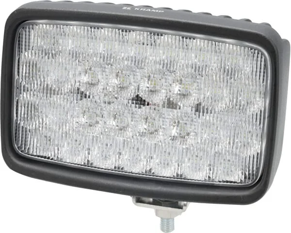 Kramp - LA104211 - Arbeitsleuchte LED, 90W, 6000lm, Rechteckig, 10-30V, Weiß, Flood, Deutsch-Stecker, 30 LEDs Kramp