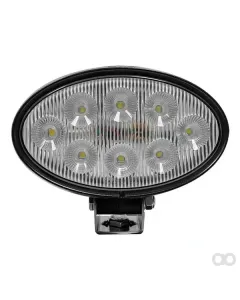 Kramp - LA10558 - Arbeitsleuchte LED, 56W, 5320lm, Oval, Weiss, 10/30V, Deutsch-Stecker, Weitstrahler, 8 LEDS