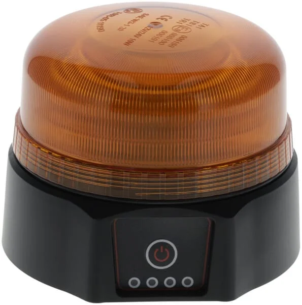 Kramp - LA20091 - Warnleuchte LED, Aufladbar, Fernbedienung, 19W, Gelb, Magnetisch, Diameter 114 X 104mm