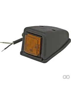 Kramp - LA30152 - Markierungsleuchte LED, 0.5/1W, Quadratisch, 12/24V, Orange, 100x53x46mm, 3 LEDs