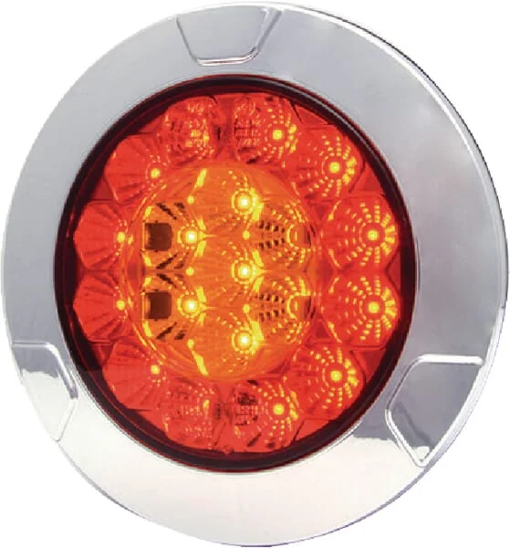 Kramp - LA40004 - Multifunktions-Rueckleuchte LED, Rund, 12-24V, Diameter 152mm, 5-Polig