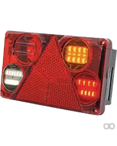 Kramp - LA40024 - Mehrzweck-Rueckleuchte Rechts LED, Rechteckig, 12-24V, 232x142x59mm, 5-Polig