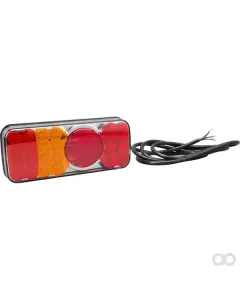 Kramp - LA40033 - Mehrzweck-Rueckleuchte Links LED, Rechteckig, 12-24V, 200.5x85x40mm