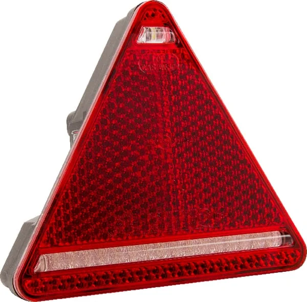 Kramp - LA40050 - Multifunktions-Rückleuchte LED Rechts, Dreieckig, 12-24V, 163x144x38,8mm, 5-Polig