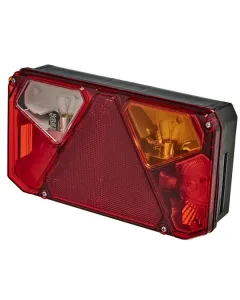 Kramp - LA40908 - Multifunktionale Halogen-Rückleuchte, Rechteckig, 12/24V, 242x134x58mm, 5-Polig – Rechts