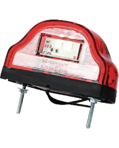 Kramp - LA41001 - LED-Kennzeichenleuchte, 12-24V, Rot, 101x58,5x59,6mm – Hinten
