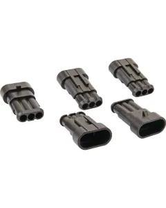 Kramp - LA89007KR - Steckergehaeuse 3-Polig Maennlich