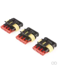 Kramp - LA89010KR - Steckergehaeuse 4-Polig Weiblich