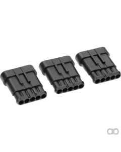 Kramp - LA89011KR - Steckergehaeuse 5 Kontakte Maennlich