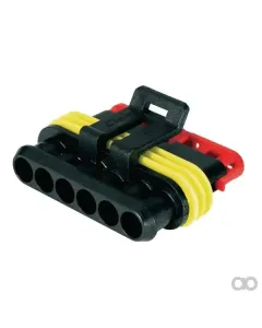 Kramp - LA89014KR - Steckergehaeuse 6-Polig Buchse