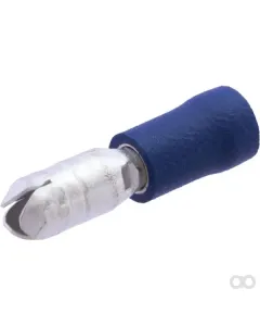 Kramp - LA9025KR - Bullet-Stecker Maennlich Blau 1,5-2,5 mm² Diameter 5mm (100x)