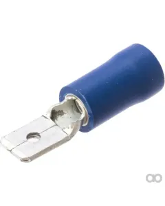 Kramp - LA9061KR - Flachstecker Maennlich Blau 1,5-2,5 mm² 4,8x0,8mm 100 Stk.