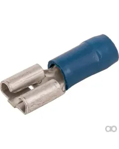 Kramp - LA9062KR - Flachstecker Weiblich Blau 1,5-2,5 mm² 4,8x0,8mm 100 Stk.