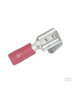 Kramp - LA9130KR - Flachsteckhuelse Zweierabzweigung Weiblich/Maennlich Rot 0,5-1mm² 6,4x0,8mm (100x)