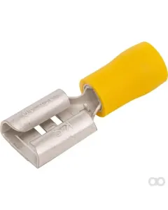 Kramp - LA9245KR - Flachsteckhuelse Weiblich Gelb 4-6mm² 9,4x1,2mm (50x)
