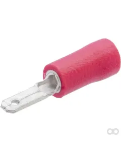 Kramp - LA9250KR - Flachsteckhuelse Maennlich Rot 0,5-1mm² 2,8x0,8mm (100x)