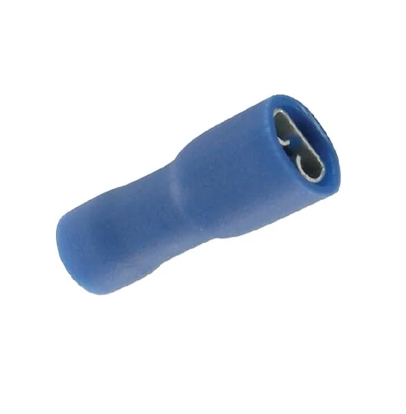 Kramp - LA9360KR - Flachsteckhuelse Weiblich, Blau, 1,5-2,5mm² (100x)