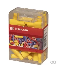 Kramp - LA9380KR - Flachsteckhuelse Weiblich, Gelb, 4-6mm² 6,4x0,8mm (50x)