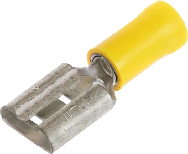 Kramp - LA9381KR - Flachsteckhuelse Weiblich, Gelb