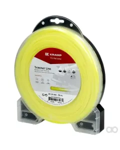 Kramp - NL2445RKR - Reißfester Trimmerfaden Diameter 2,4 mm 45 m Mit Rundem Profil, Gelb, Kramp