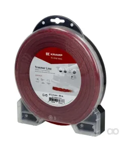 Kramp - NL2488TCKR - Trimmerfaden Diameter 2,4 mm 88 m Verdrillt Rot, Für Leisen Betrieb, Kramp